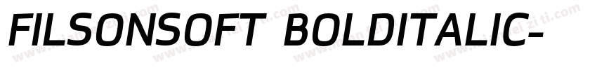 FILSONSOFT BOLDITALIC字体转换